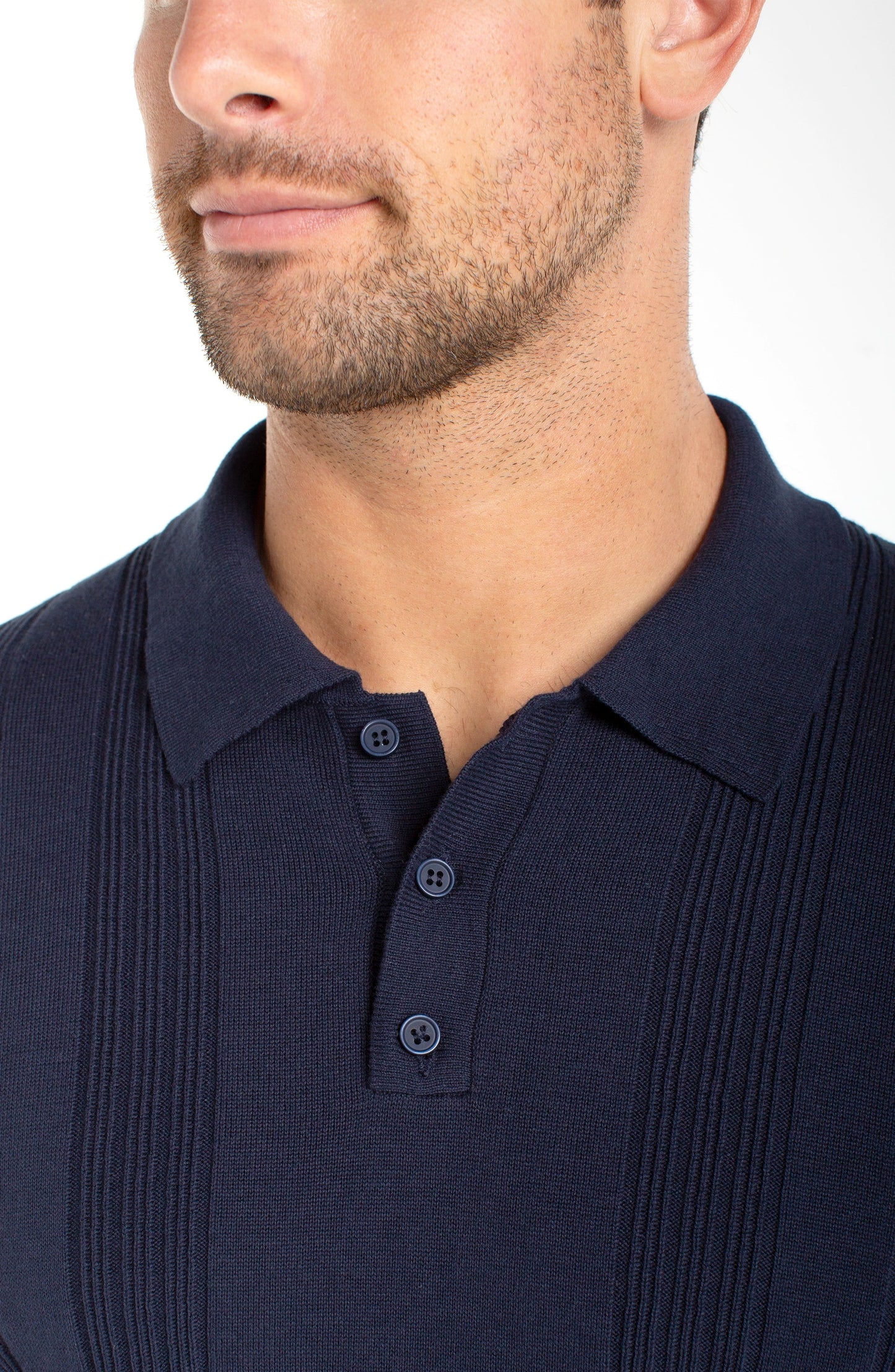 Liverpool Los Angeles | Sweater Knit Polo | Navy