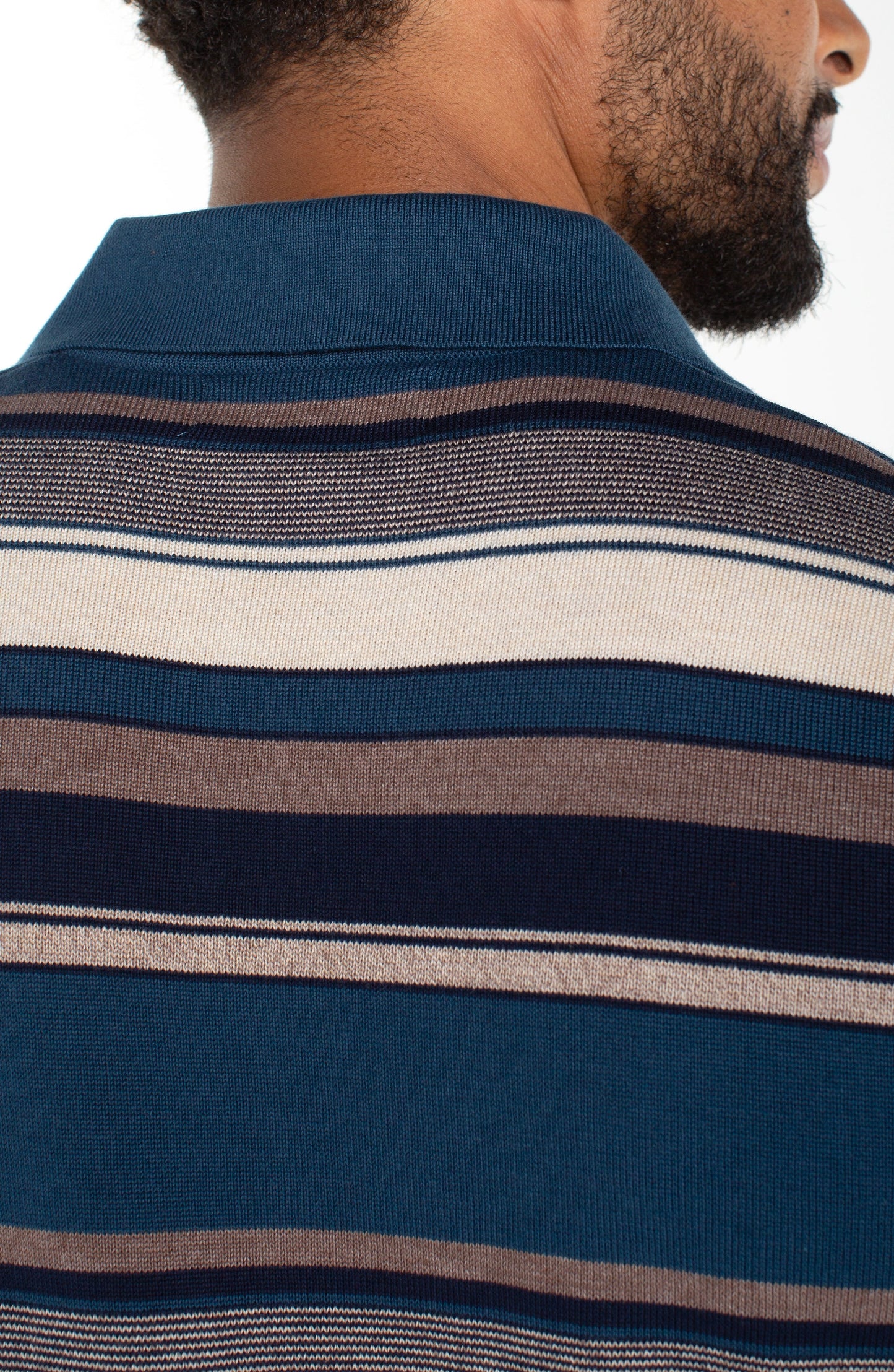 Liverpool Los Angeles | Johnny Collar Sweater Knit Polo | Navy