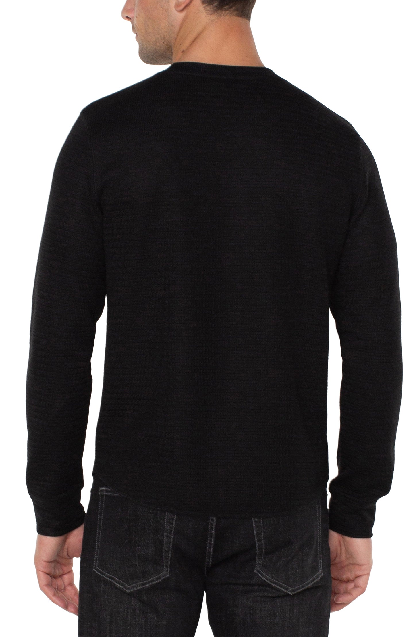 Liverpool Los Angeles Long Sleeve Crew Neck - Black