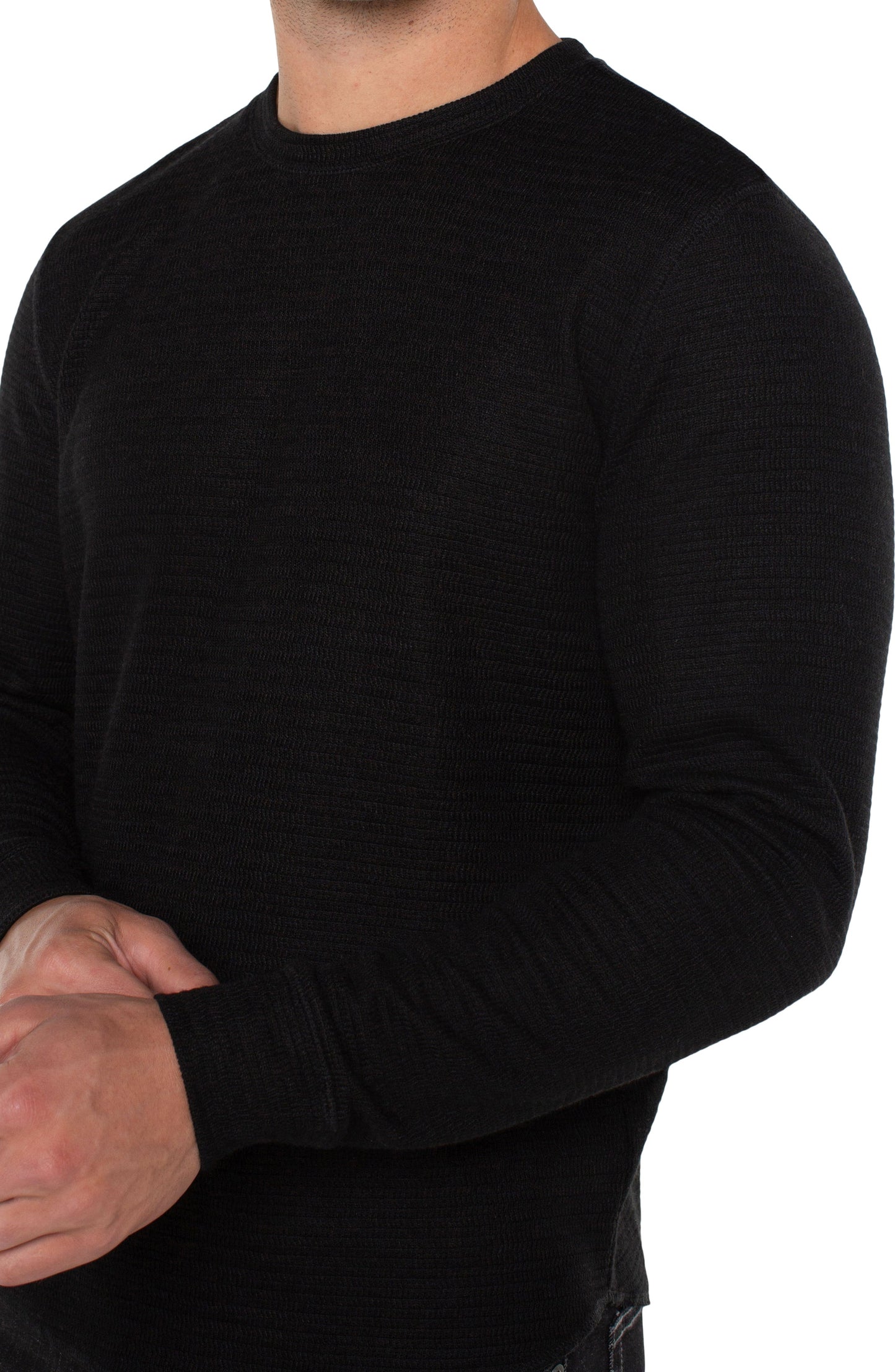 Liverpool Los Angeles Long Sleeve Crew Neck - Black