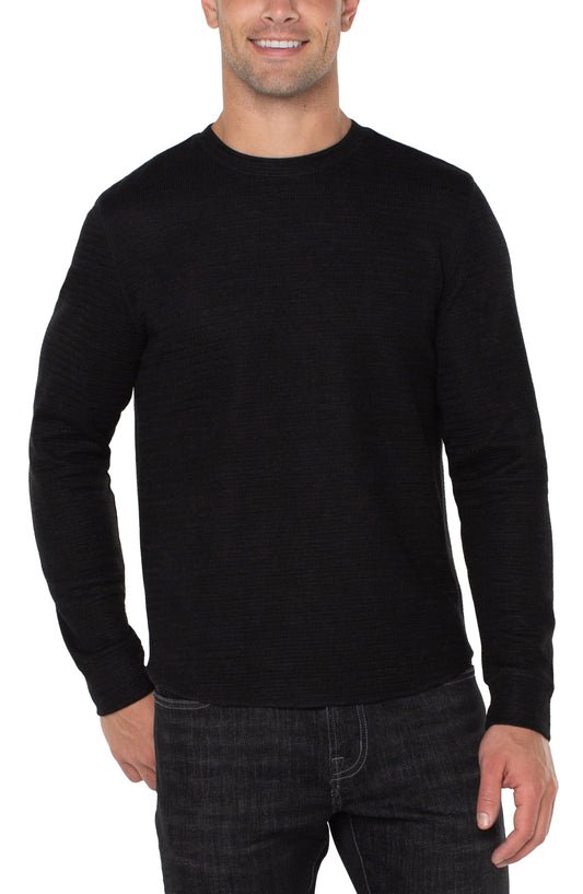 Liverpool Los Angeles Long Sleeve Crew Neck - Black