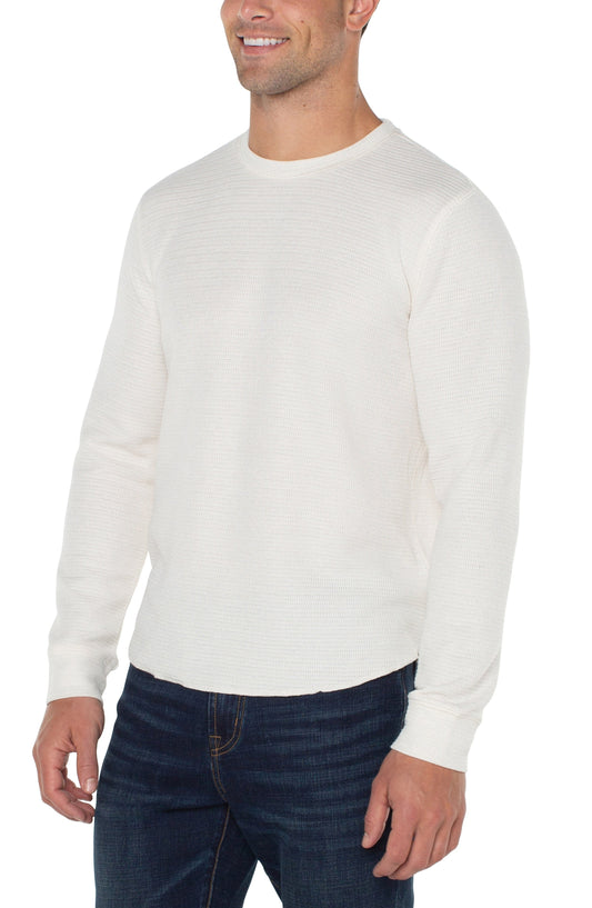 Liverpool Los Angeles Long Sleeve Crew Neck - Cream