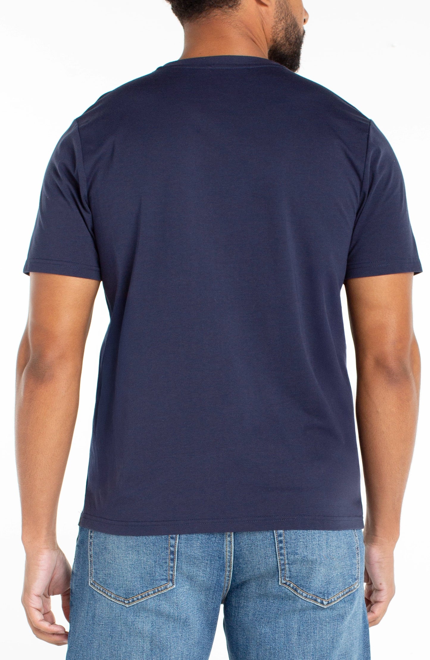 Liverpool Los Angeles Short Sleeve Crew Neck Tee - Navy
