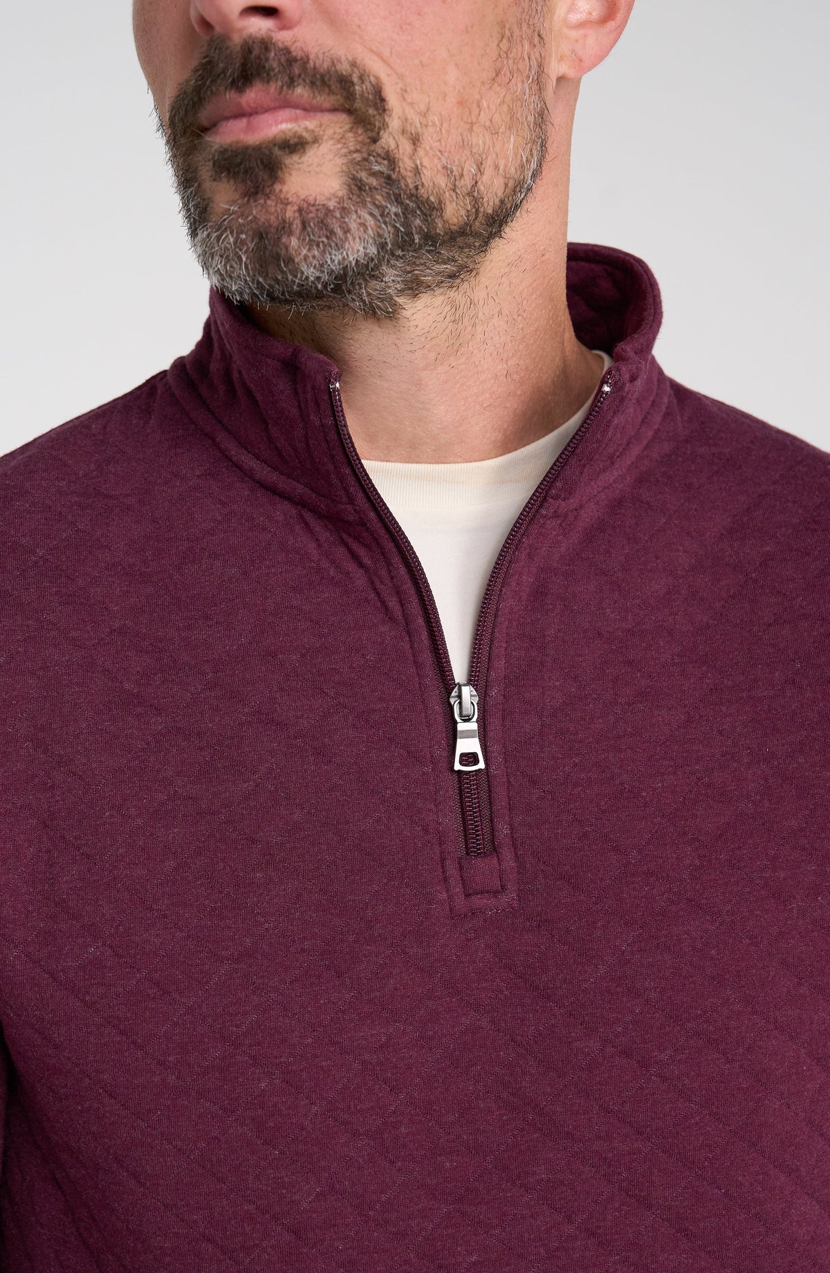 Liverpool Los Angeles | 1/4 Zip Pullover | Wine