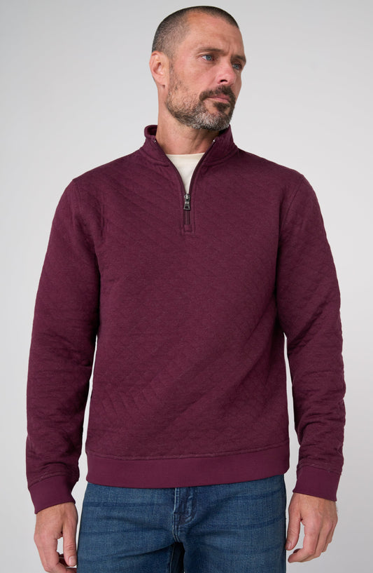 Liverpool Los Angeles | 1/4 Zip Pullover | Wine