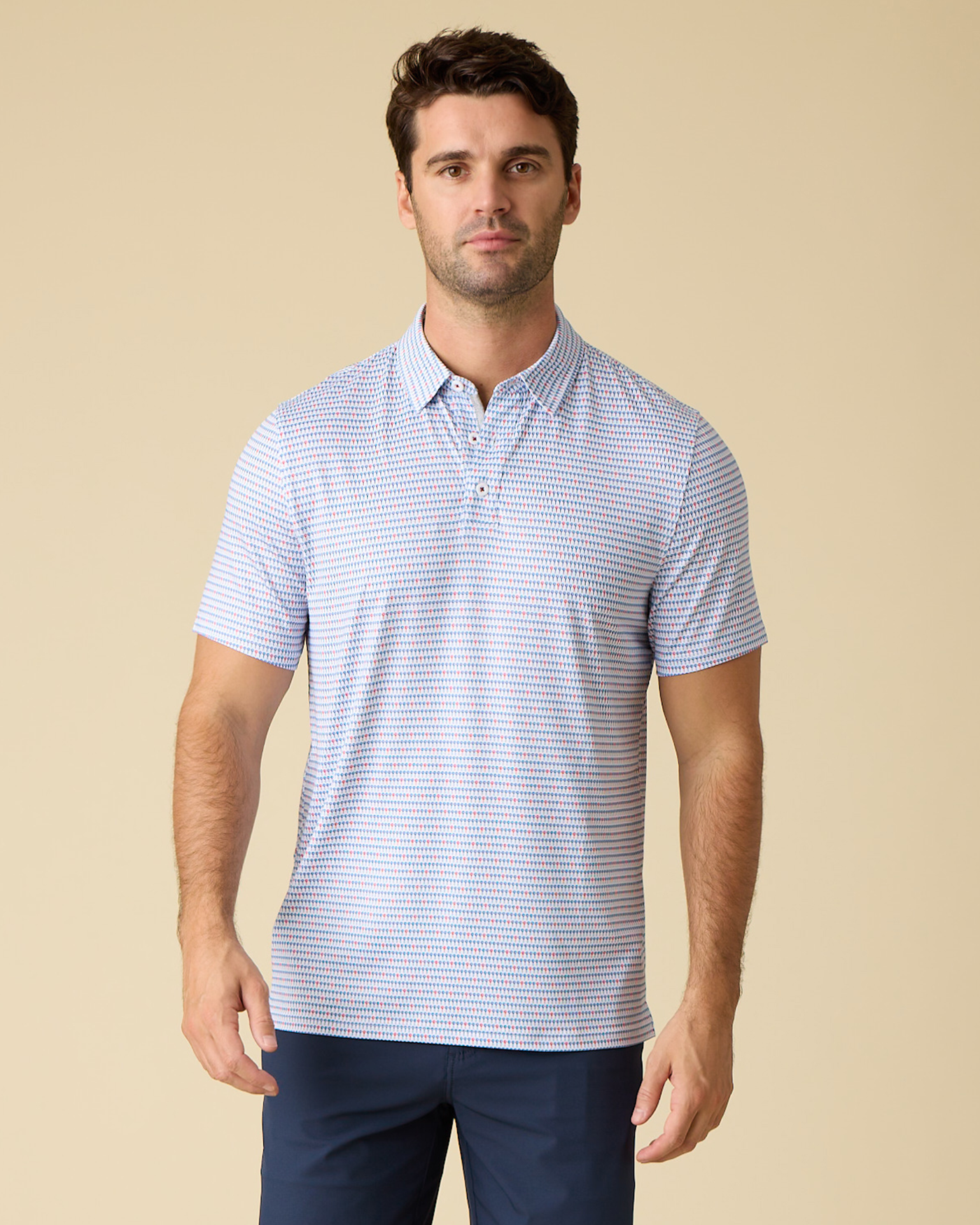 Flag and Anthem MVP PASCO Golf Ball Print Polo