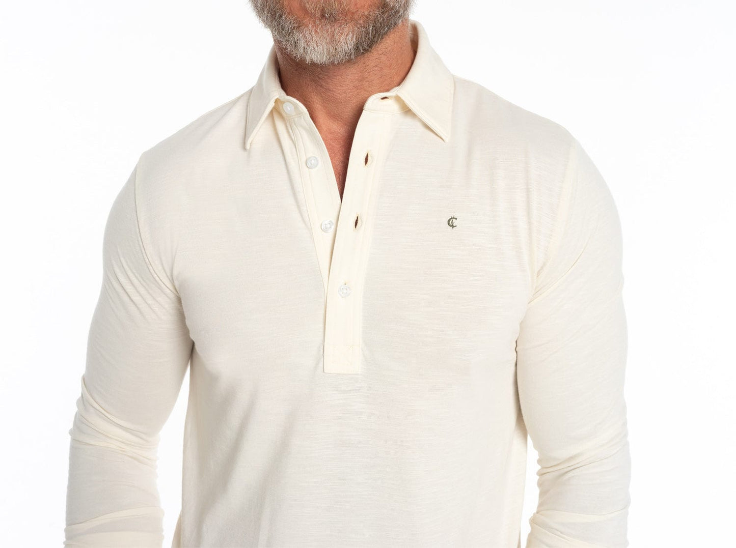 Criquet | Long Sleeve Range Polo | Natural