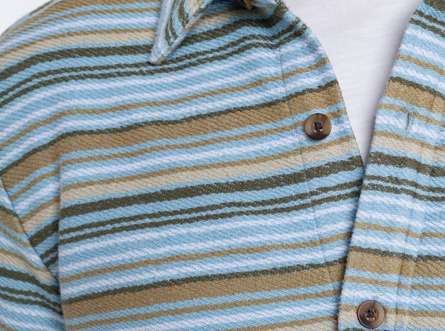 Criquet Mexicali Knit Overshirt - Olive Multi