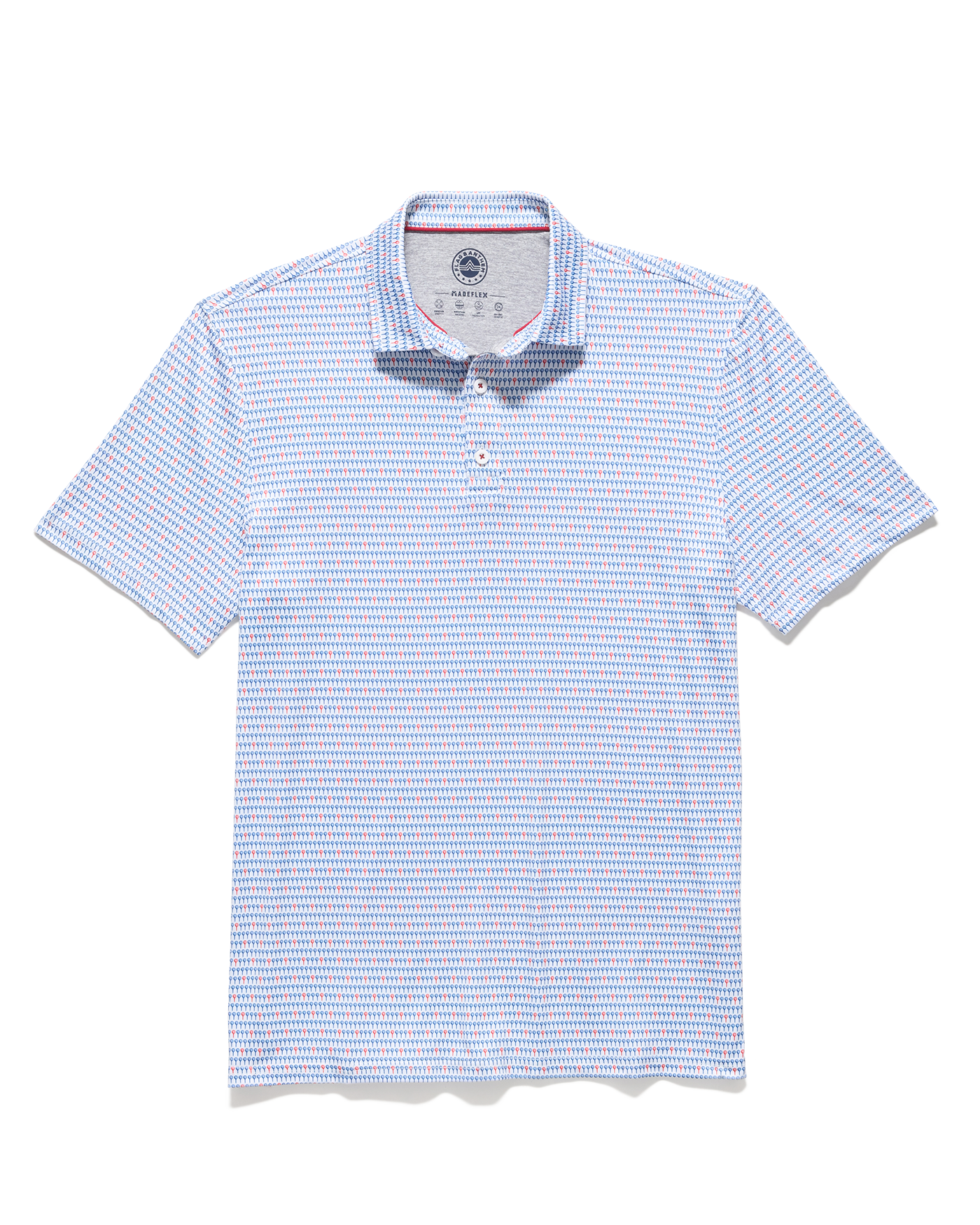 Flag and Anthem MVP PASCO Golf Ball Print Polo
