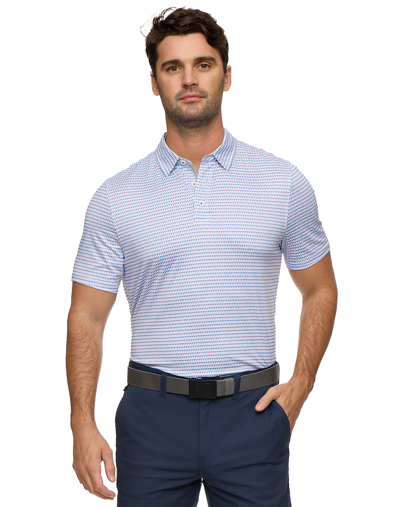 Flag and Anthem MVP PASCO Golf Ball Print Polo