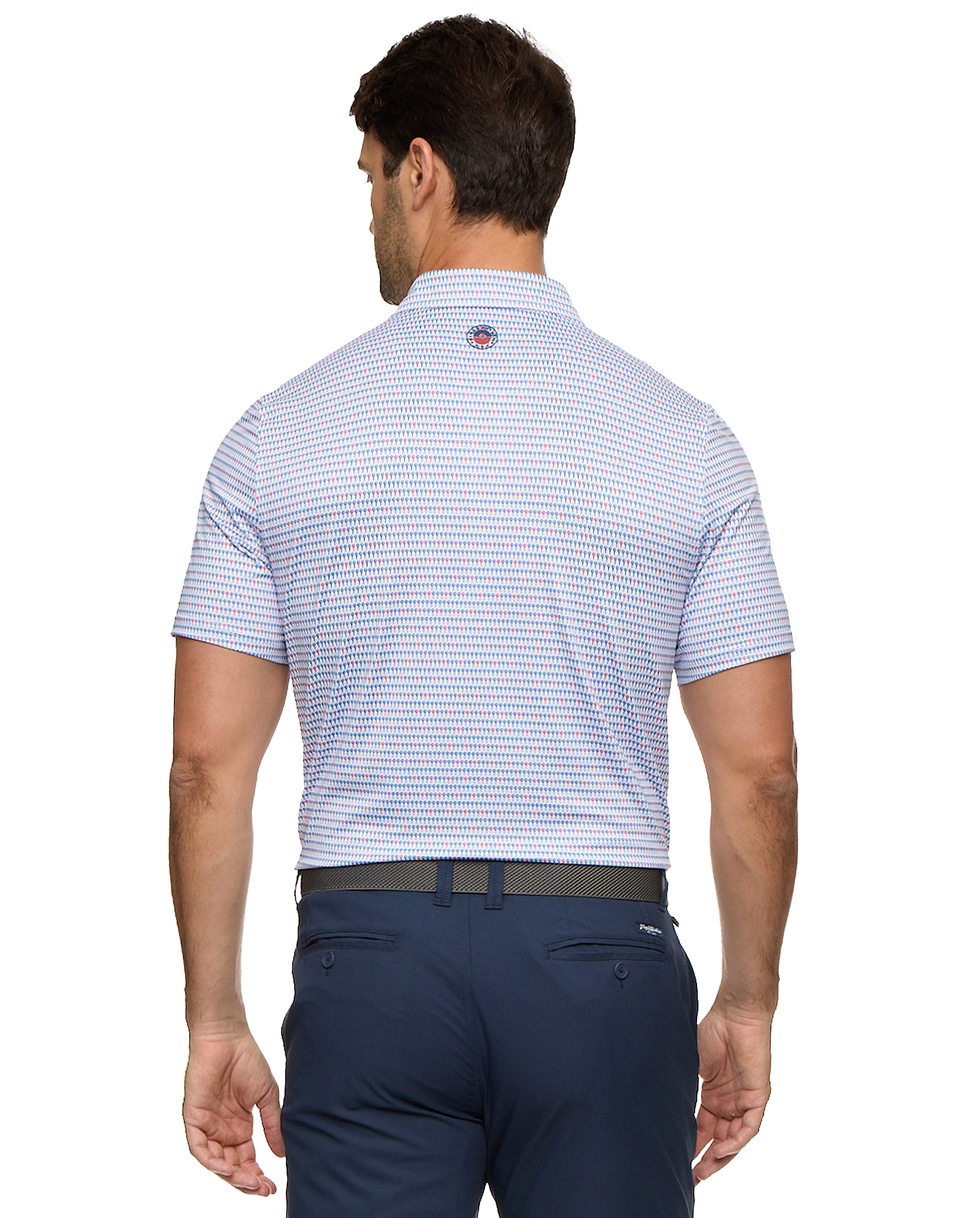 Flag and Anthem MVP PASCO Golf Ball Print Polo