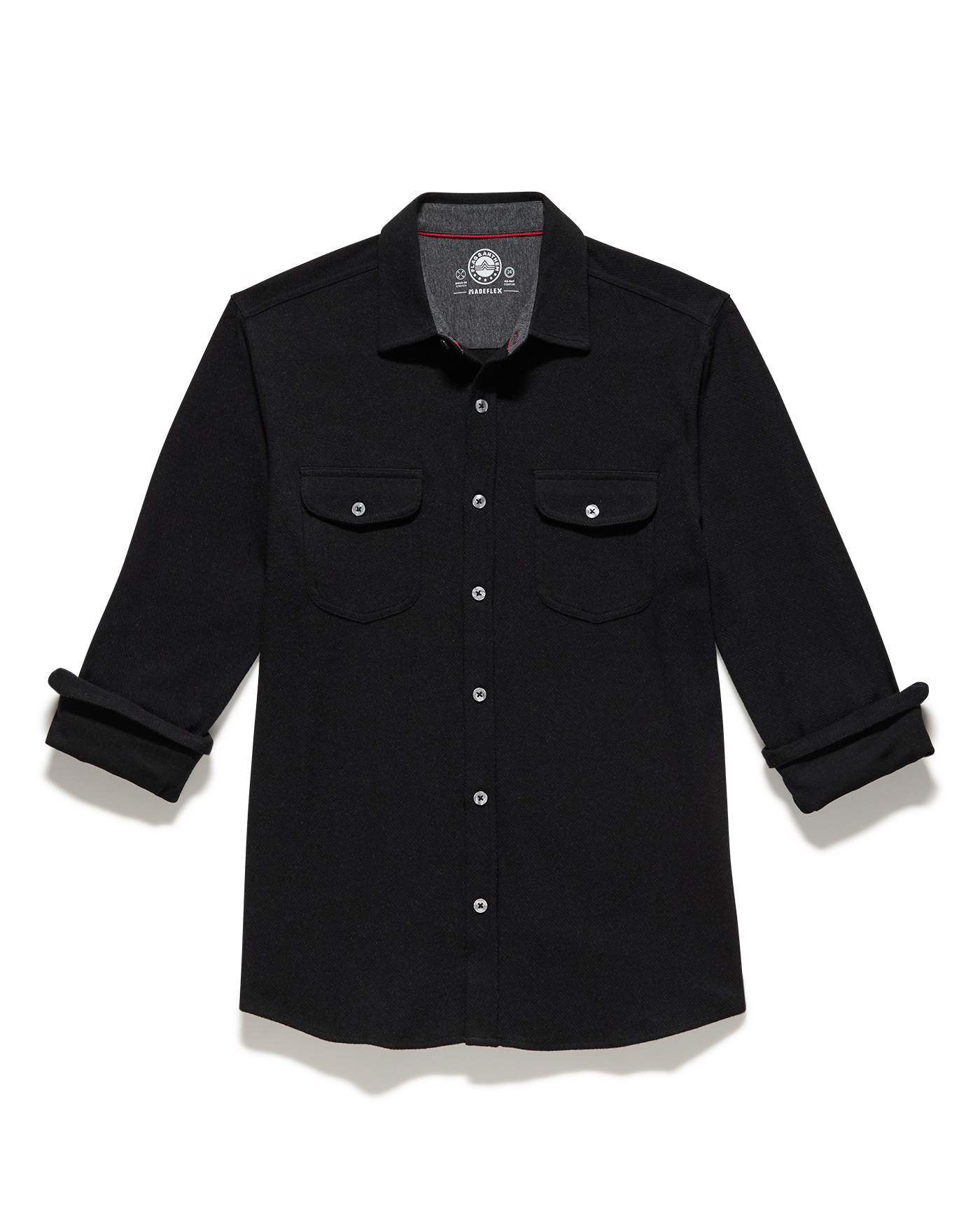 Flag and Anthem Hero Stretch Knit Shirt - Black