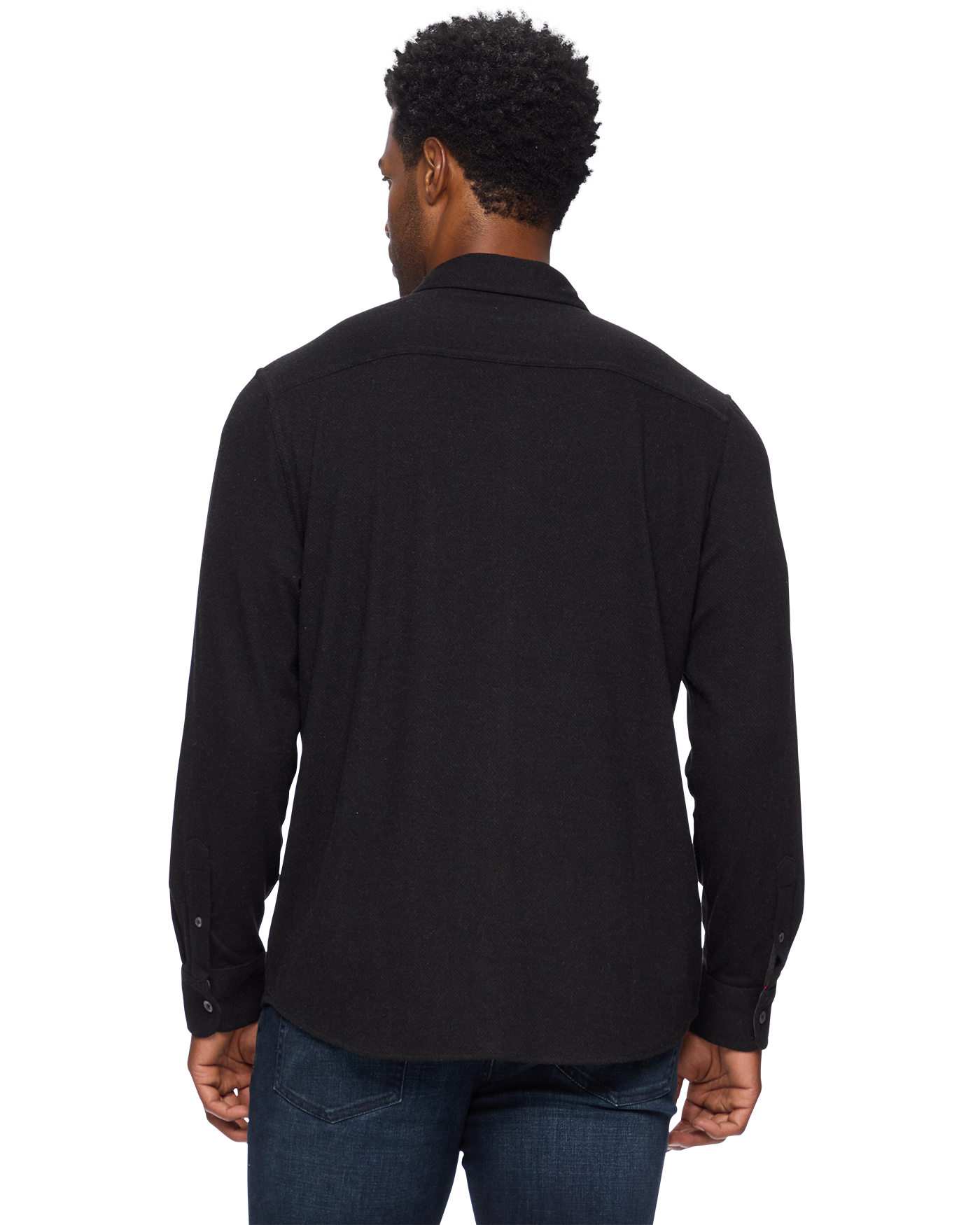 Flag and Anthem Hero Stretch Knit Shirt - Black