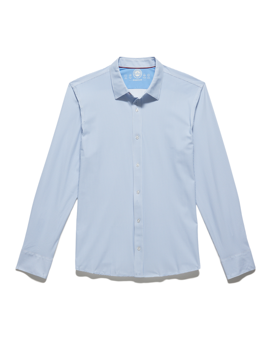 Flag and Anthem Patton Gingham Journey Shirt- Light Blue