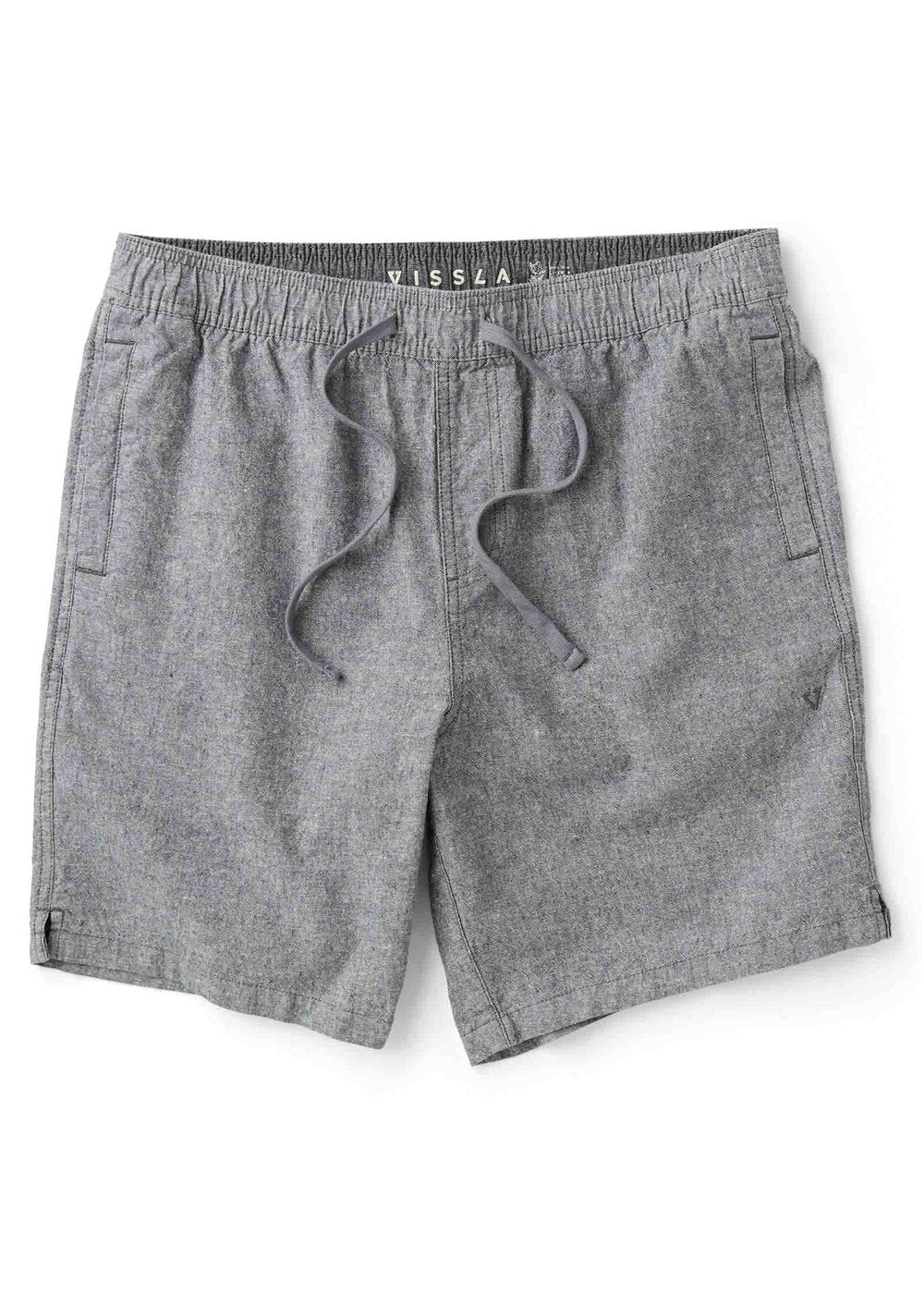 Vissla Rails Linen 18' Elastic Walkshort - Graphite