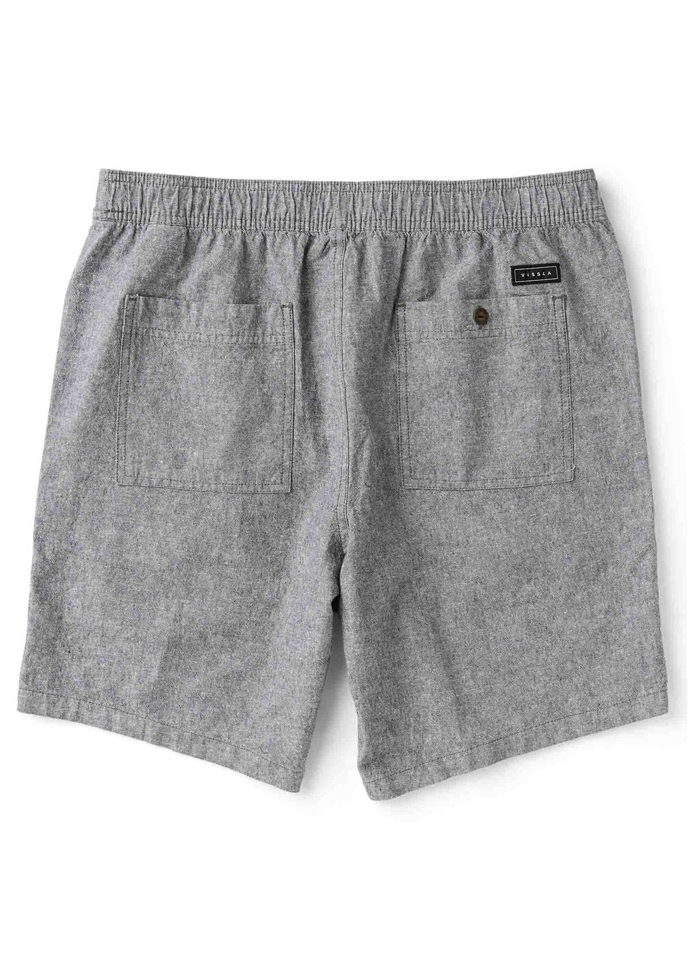 Vissla Rails Linen 18' Elastic Walkshort - Graphite