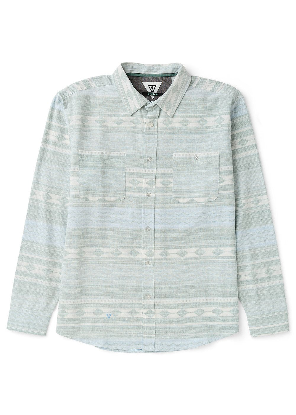 Vissla Wild Park Eco Long Sleeve Shirt - Blue Mist