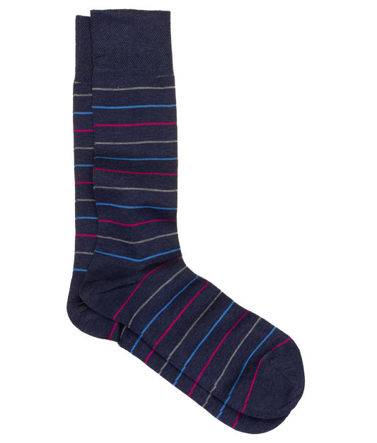 Socks | Spot & Stripe | Chocolate & Cobalt | Geoff Nicholson Collection
