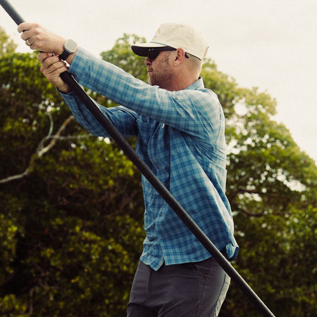 Marsh Wear | Lenwood Tech Long Sleeve Shirt | Blue Heaven