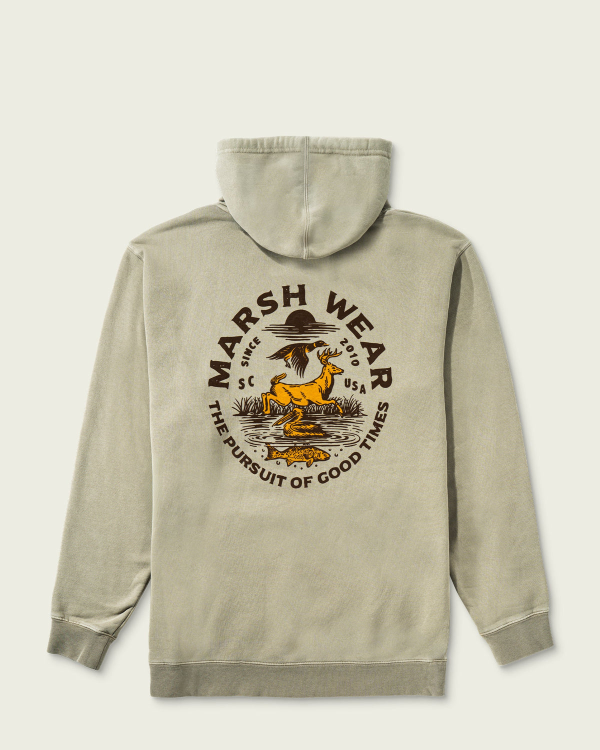 Marsh Wear | Natural Resources Hoodie | Cement