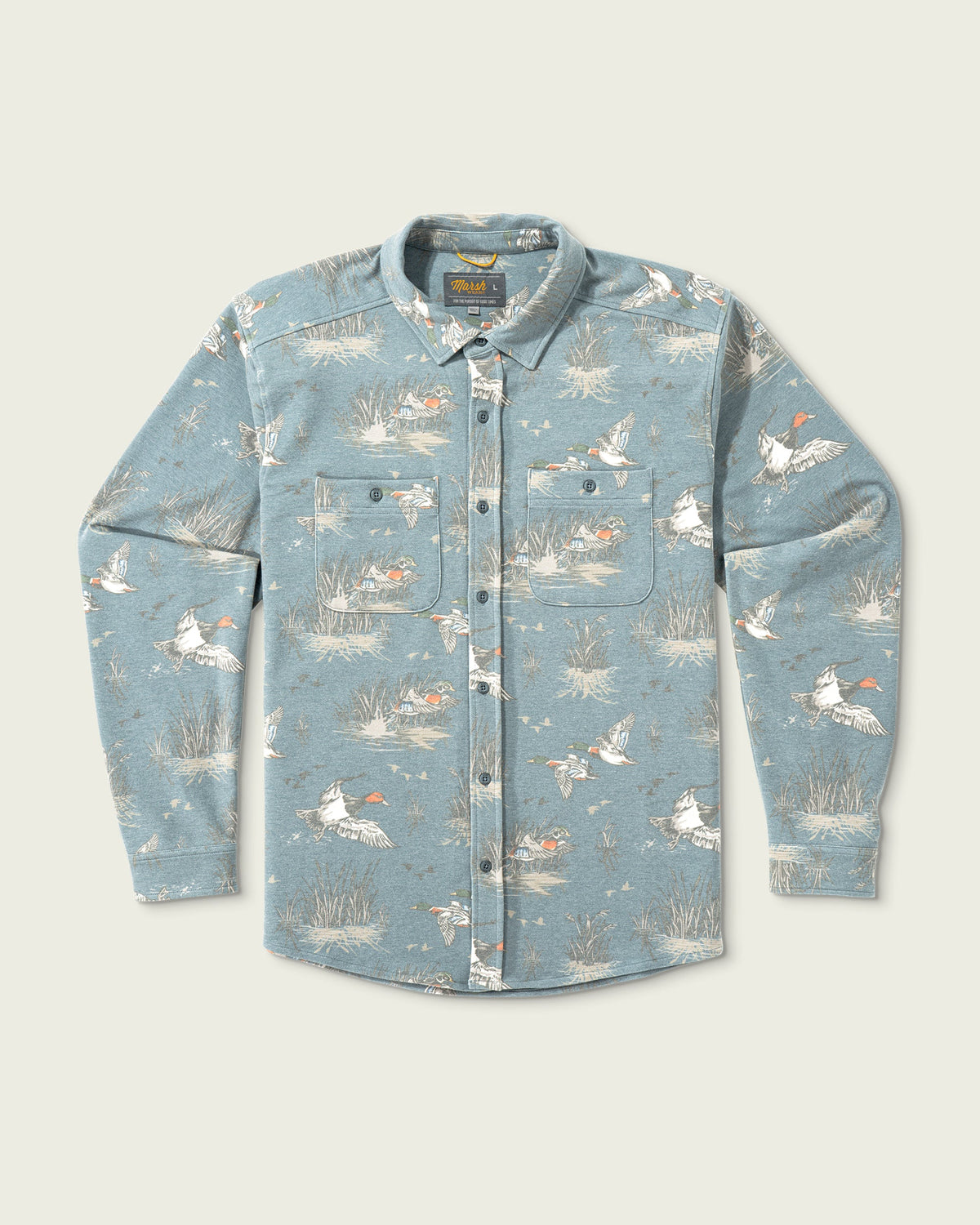 Marsh Wear | Fireside Overshirt | Blue Goblin