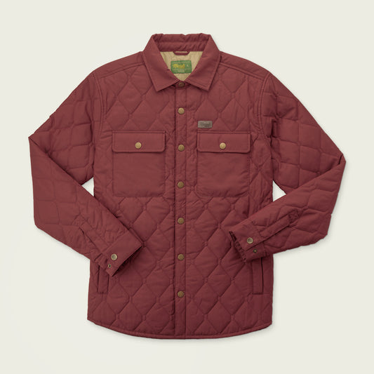 Marsh Saluda Puff Shacket - Burnt Henna