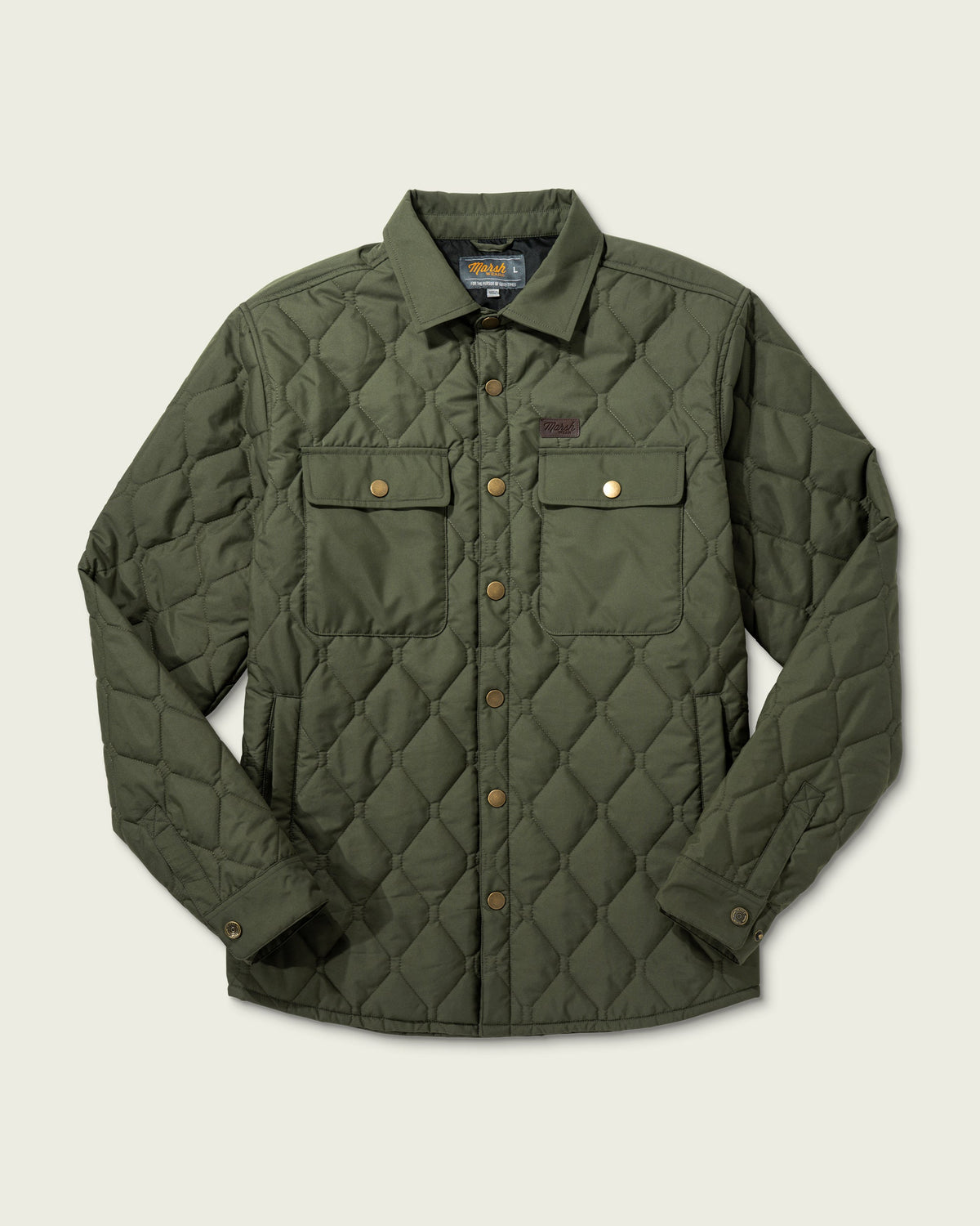 Marsh Wear | Saluda Puff Shacket | Grape Leaf