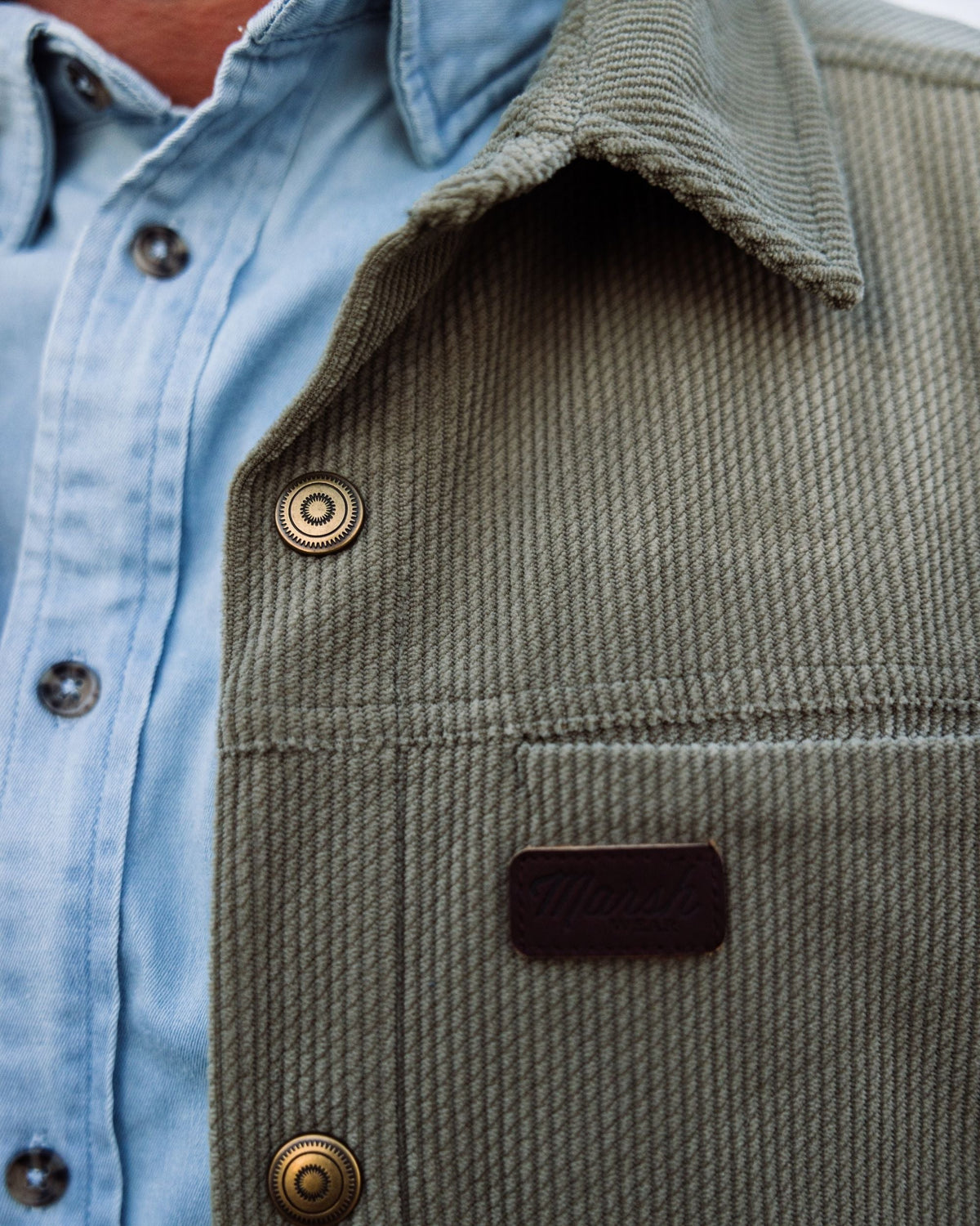 Marsh Wear | Delano Cord Shacket | Sage Brush