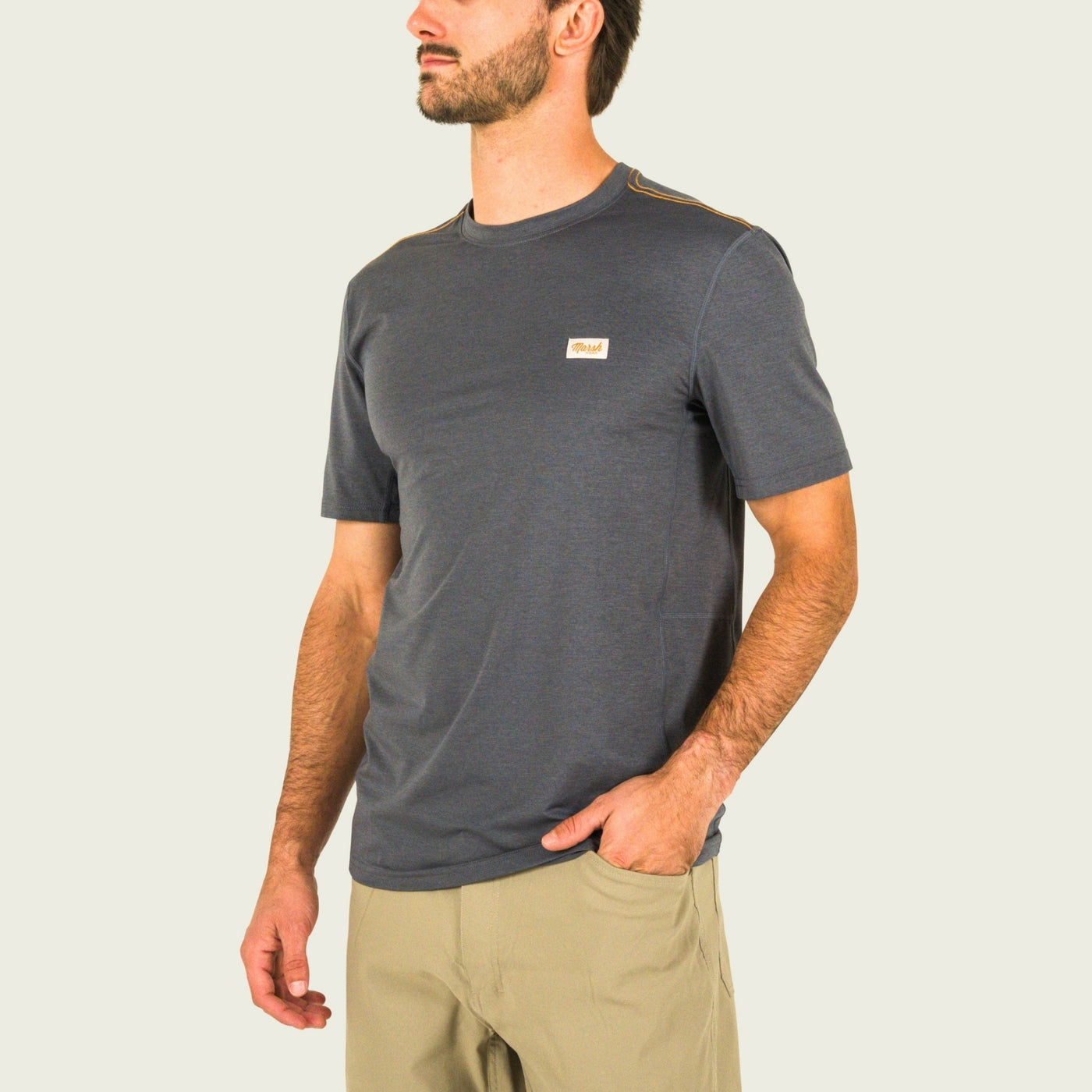 Marsh Wear | High Noon Tech Tee | Charcoal Heather