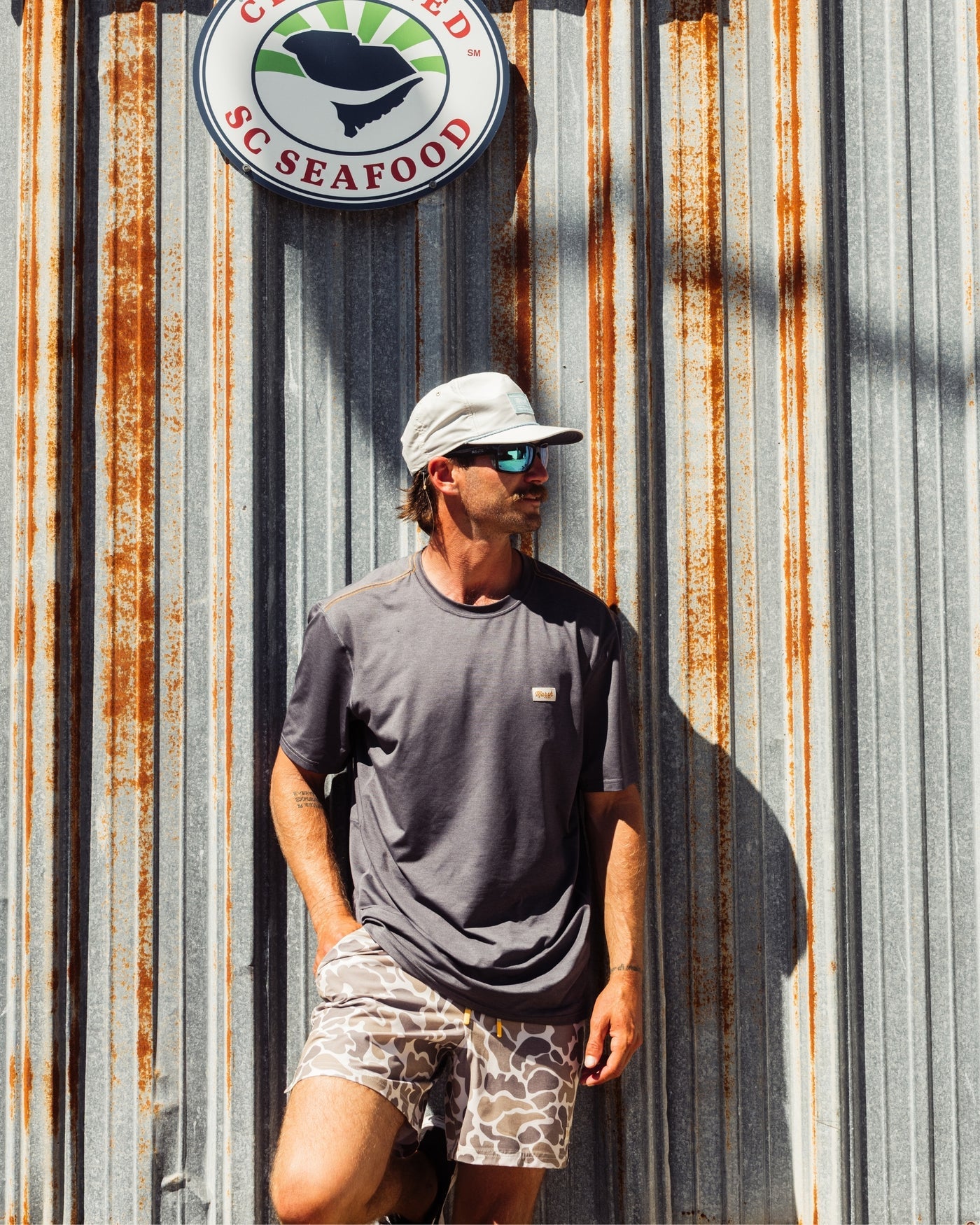 Marsh Wear | High Noon Tech Tee | Charcoal Heather