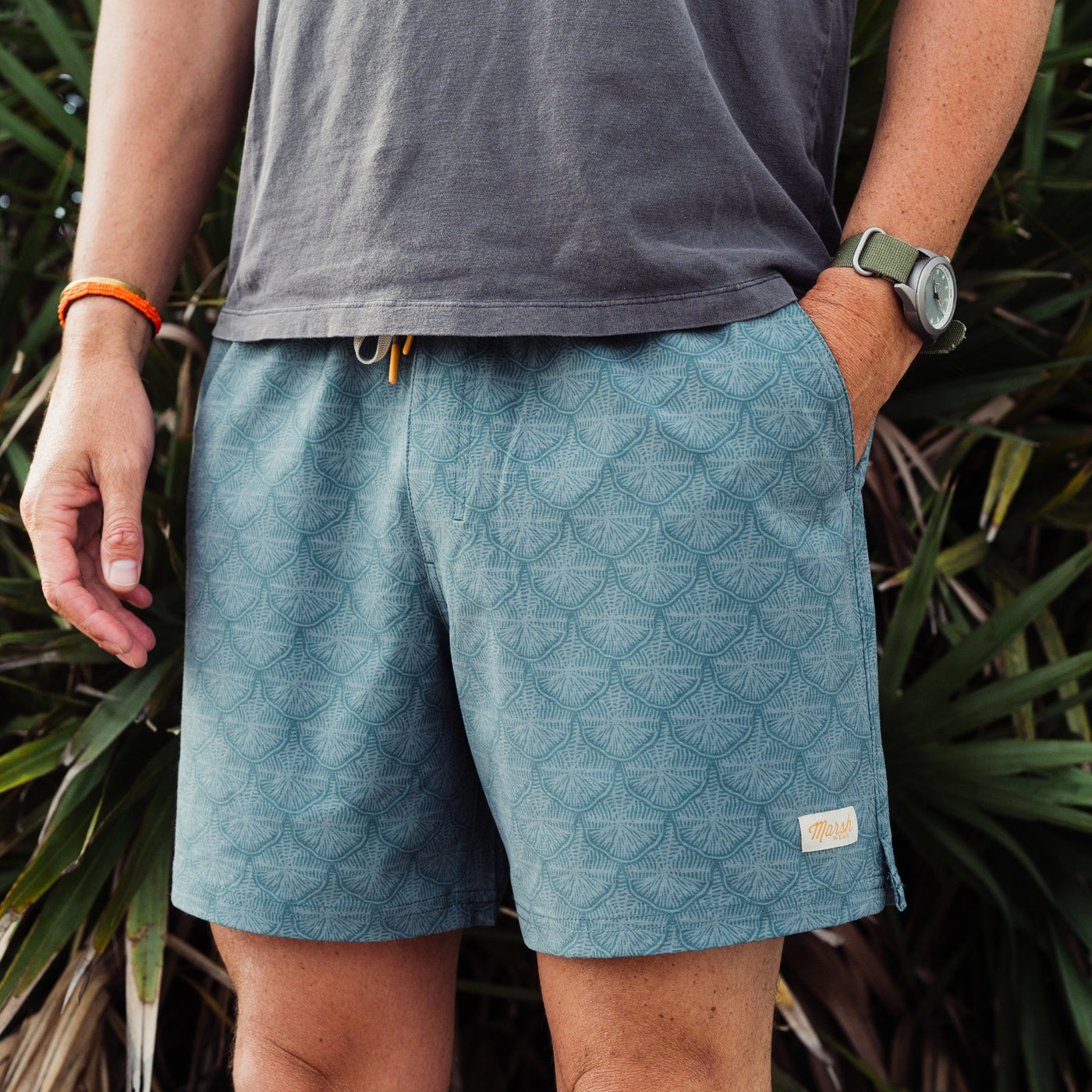 Marsh Wear | Fulton Volleys 6" Shorts | Antique Green