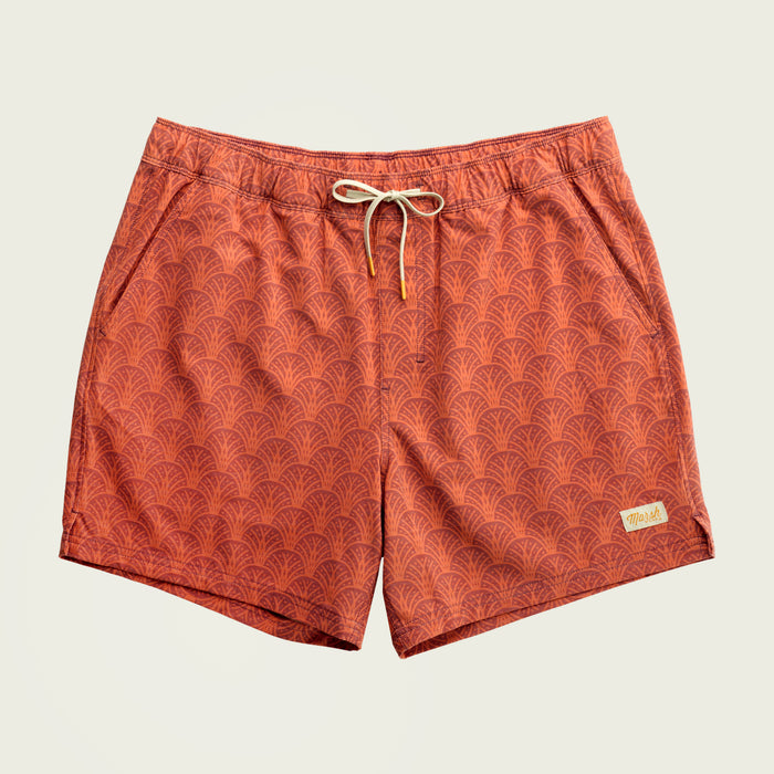 Marsh Fulton Volleys 6" Shorts- Etrusan Red