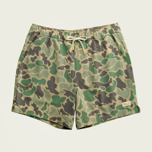Marsh Fulton Volleys 6" Shorts- Green Mallard Camo