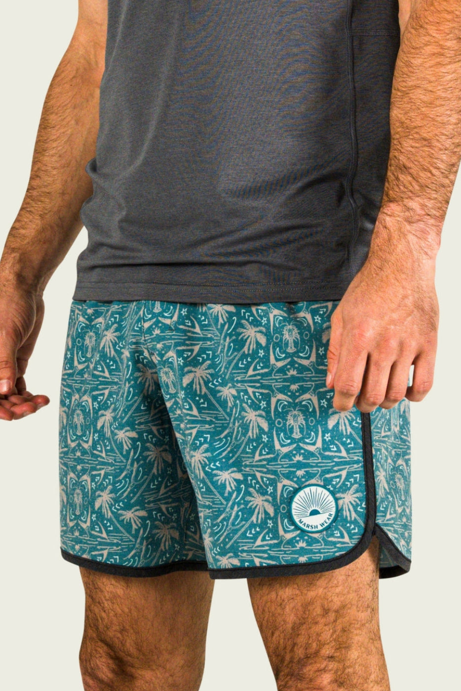 Marsh Wear | SurfStride Shorts | Antique Green