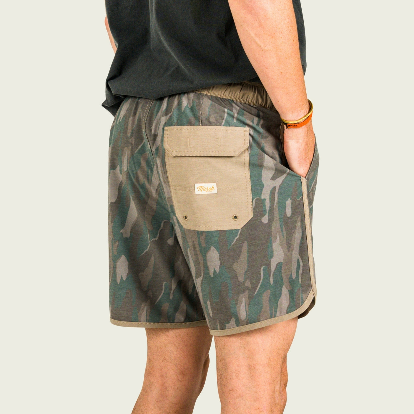 Marsh Wear | SurfStride Shorts | Thyme Lowland Camo
