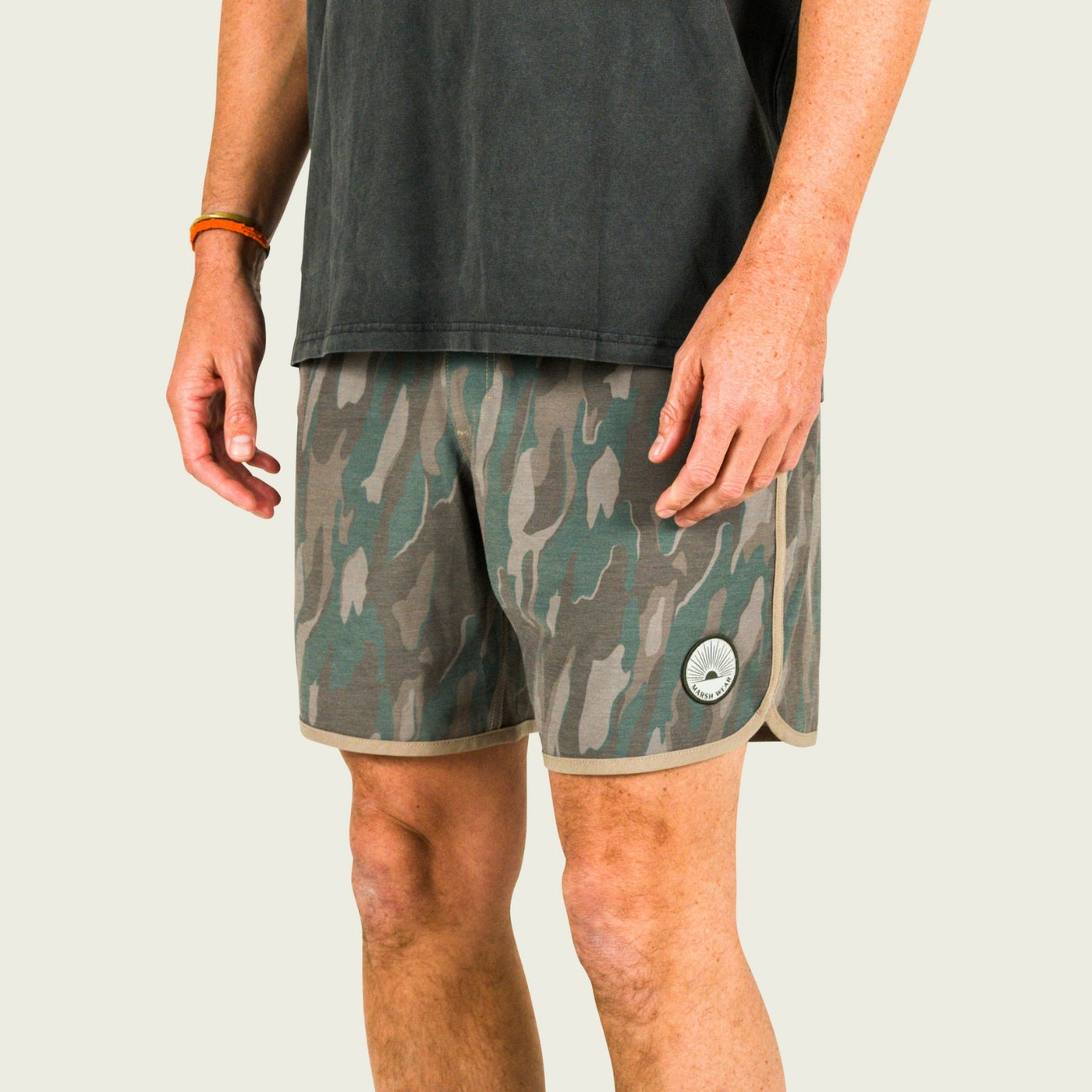 Marsh Wear | SurfStride Shorts | Thyme Lowland Camo
