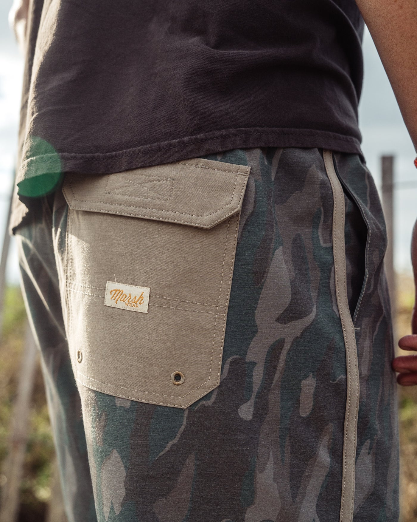 Marsh Wear | SurfStride Shorts | Thyme Lowland Camo