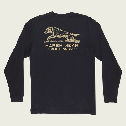 Marsh Retriever Long Sleeved Tee - Black