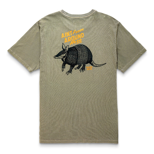 Marsh Ain't From Around Here Tee- Vintage Moss