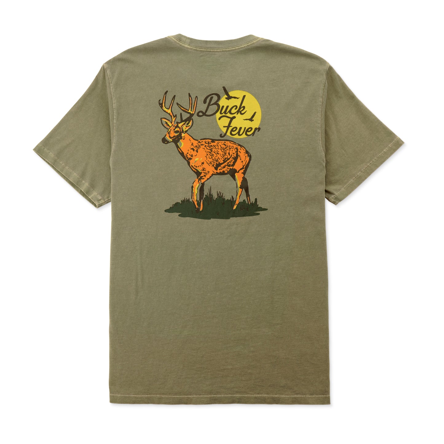 Marsh Buck Fever Tee- Vintage Moss