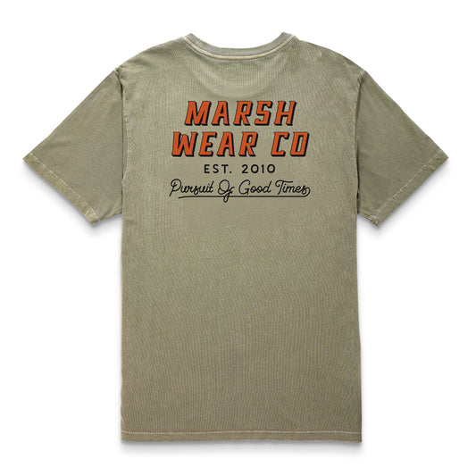 Marsh Pursuit Tee- Vintage Moss