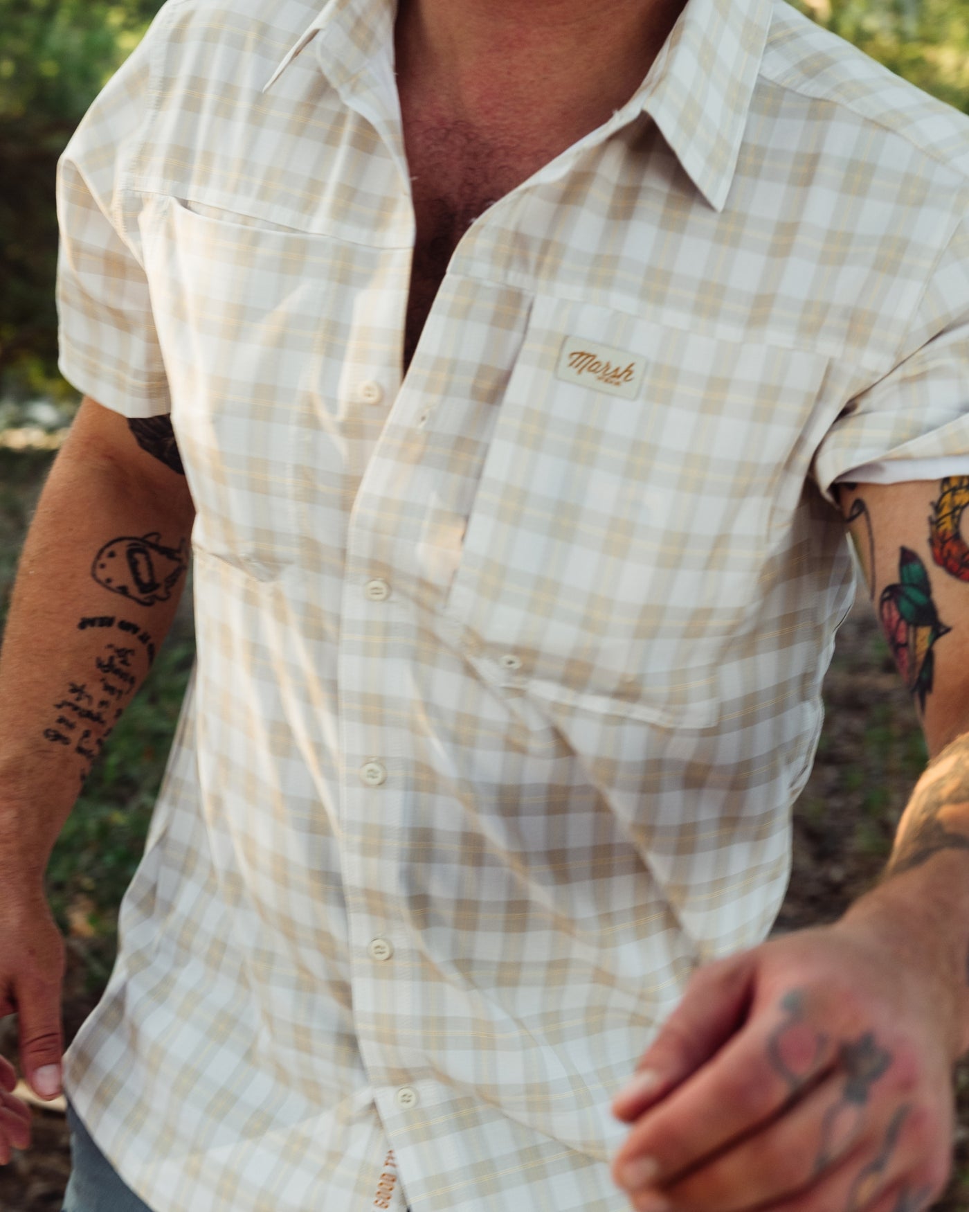 Marsh Wear | Lenwood Tech Shirt | Castle Wall