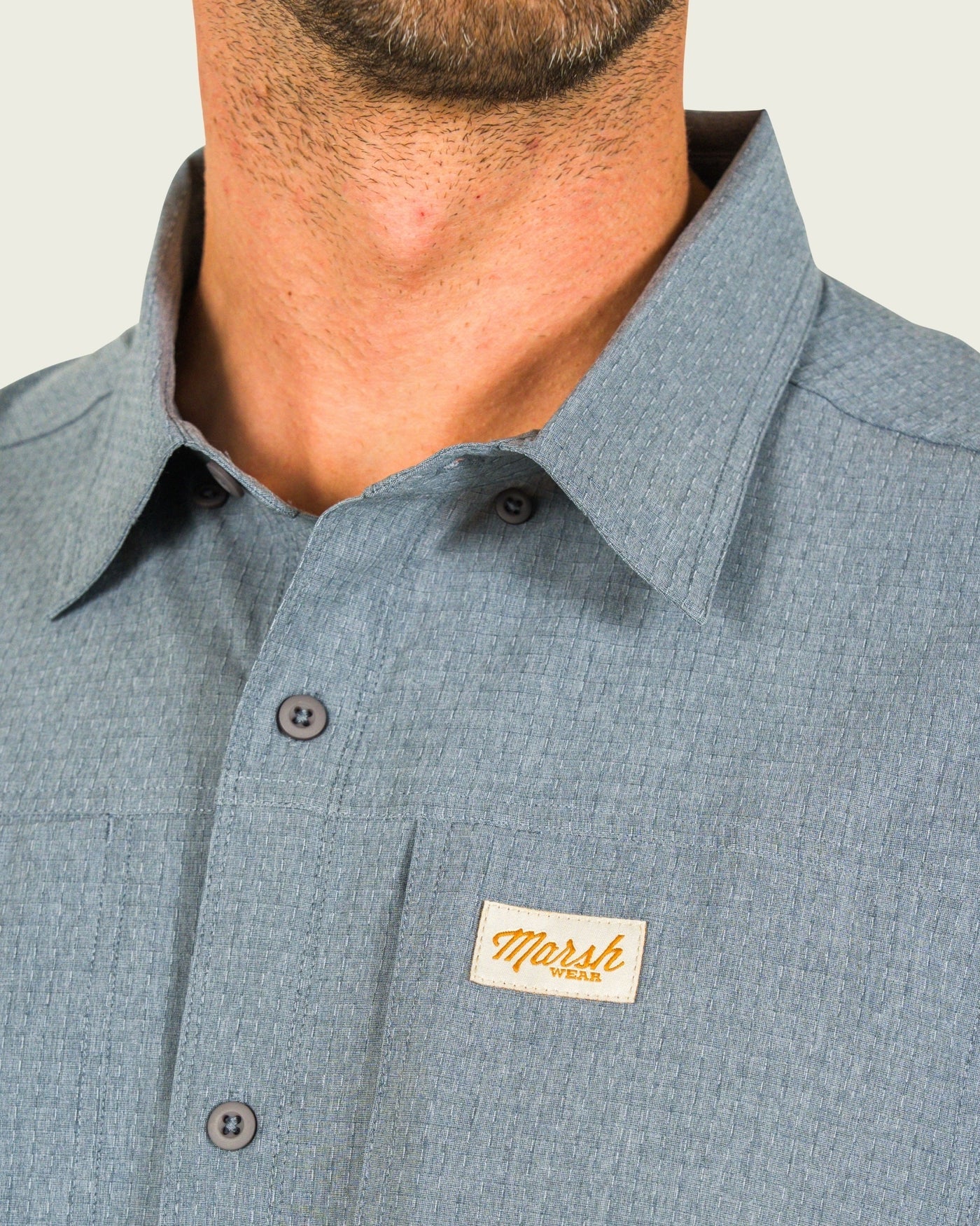 Marsh Wear | Lenwood Tech Shirt | Steel