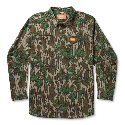 Marsh Lenwood Tech Long Sleeve Shirt - Mossy Oak Green Leaf
