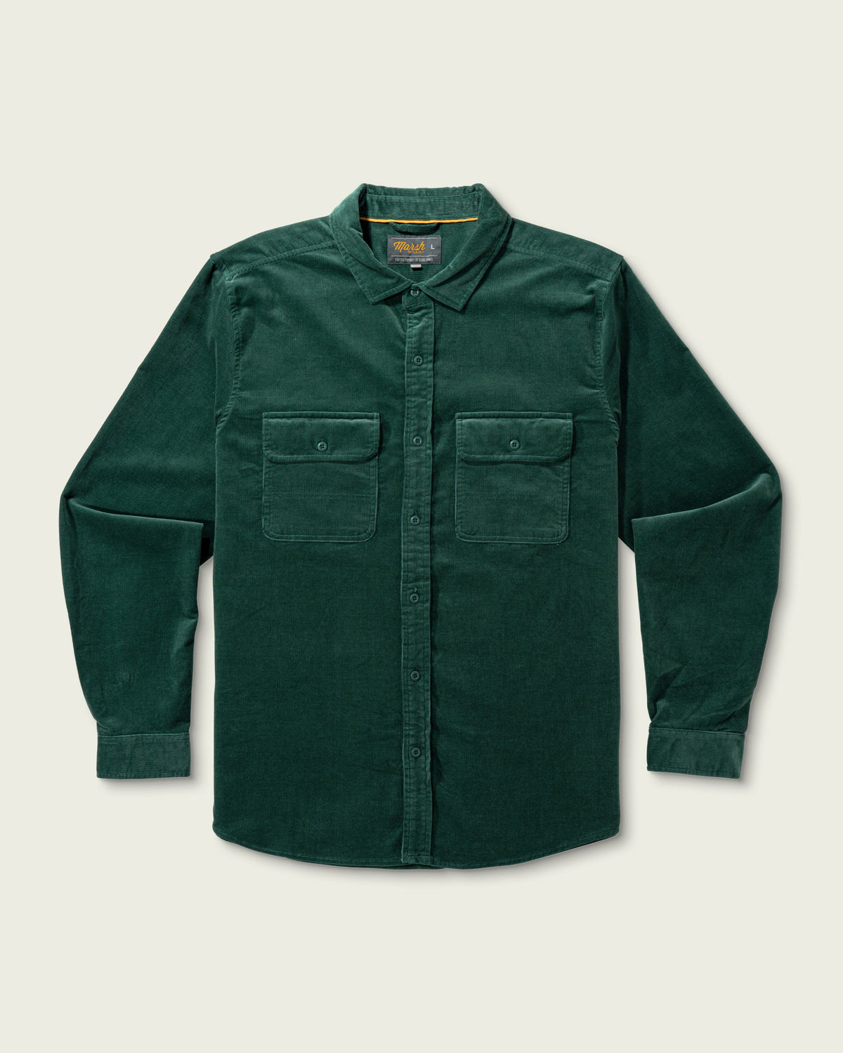 Marsh Wear | South End Cord Shirt | Mallard Green