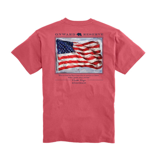 Onward Reserve Old Glory T-Shirt - Washed Red