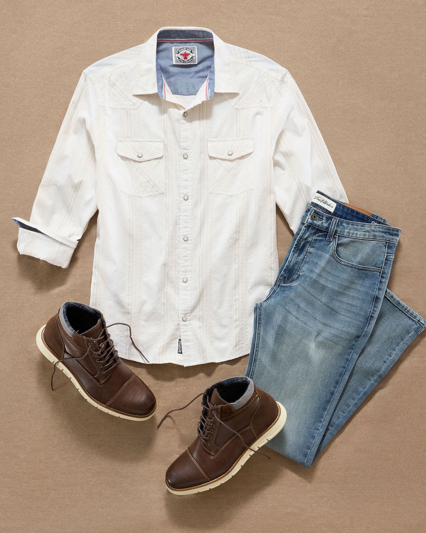 Flag & Anthem | Desert Son Hueytown Western Shirt | Cream