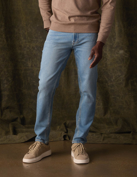 The Normal Brand Comfort Terry Jean in Medium Wash