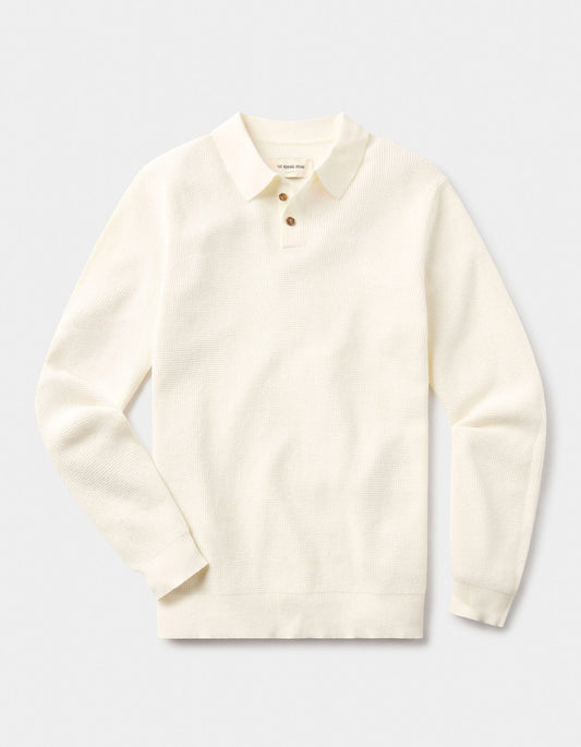 The Normal Brand Robles Knit Waffle Stitch - Cream
