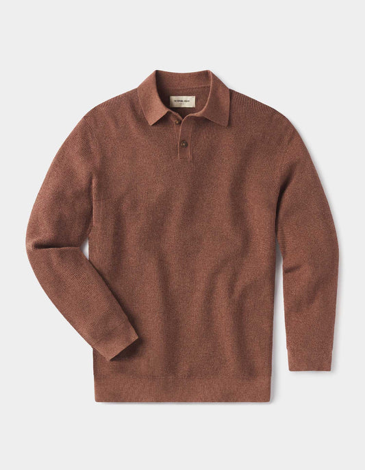 The Normal Brand Robles Knit Waffle Stitch - Heather Brown